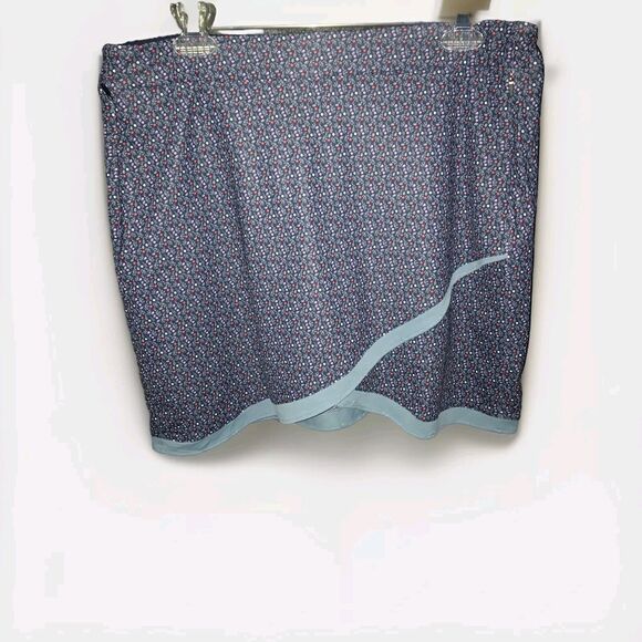 Peter‎ Millar Women's Floral Blue Golf Skort Large UPF 50 Zip Pockets Activewear - Picture 1 of 11